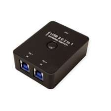 USB 3.2 Gen 1 Switch, 2 Ports, Manueller Sharing Switch