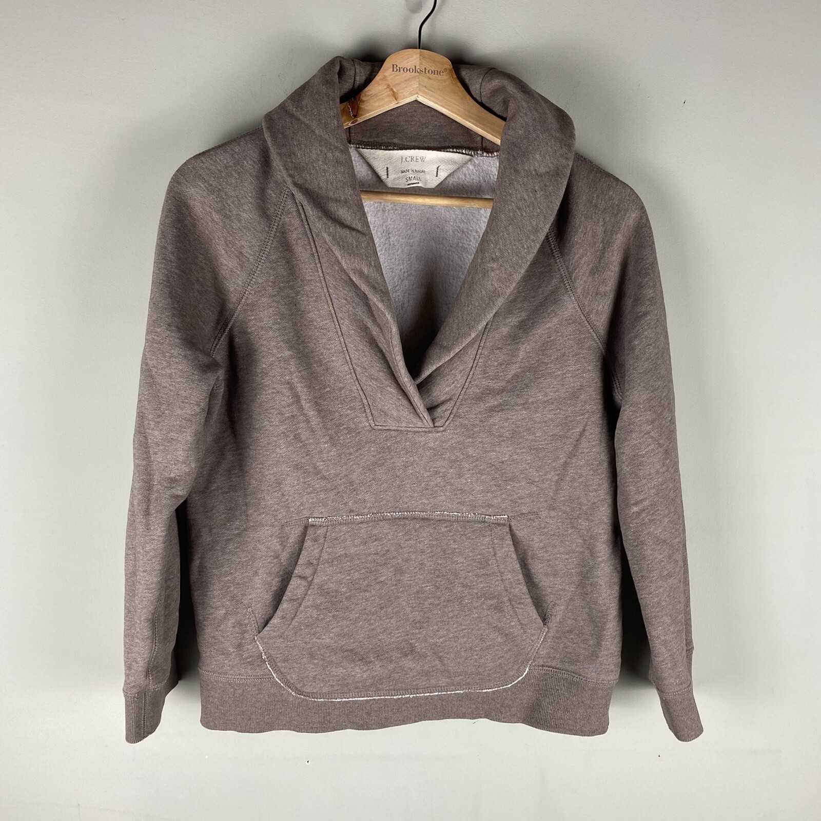 J. Crew Deep V-Neck Solid Basic Pullover Sweatshi… - image 1