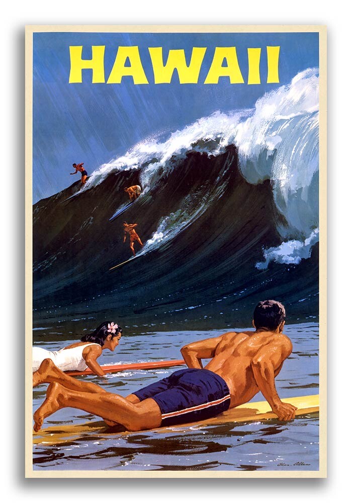 1950 ハワイ　ポスター　ドール　ヴィンテージ 1950 ハワイポスタードールヴィンテージ
