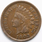 1902 Extremely Fine (XF/EF) Indian Head Penny Cent