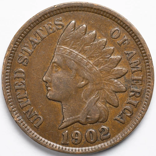 1902 Extremely Fine (XF/EF) Indian Head Penny Cent