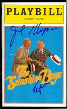 Jack Klugman Tony Randall Signed Opening Playbill The Sunshine Boys (Odd Couple)