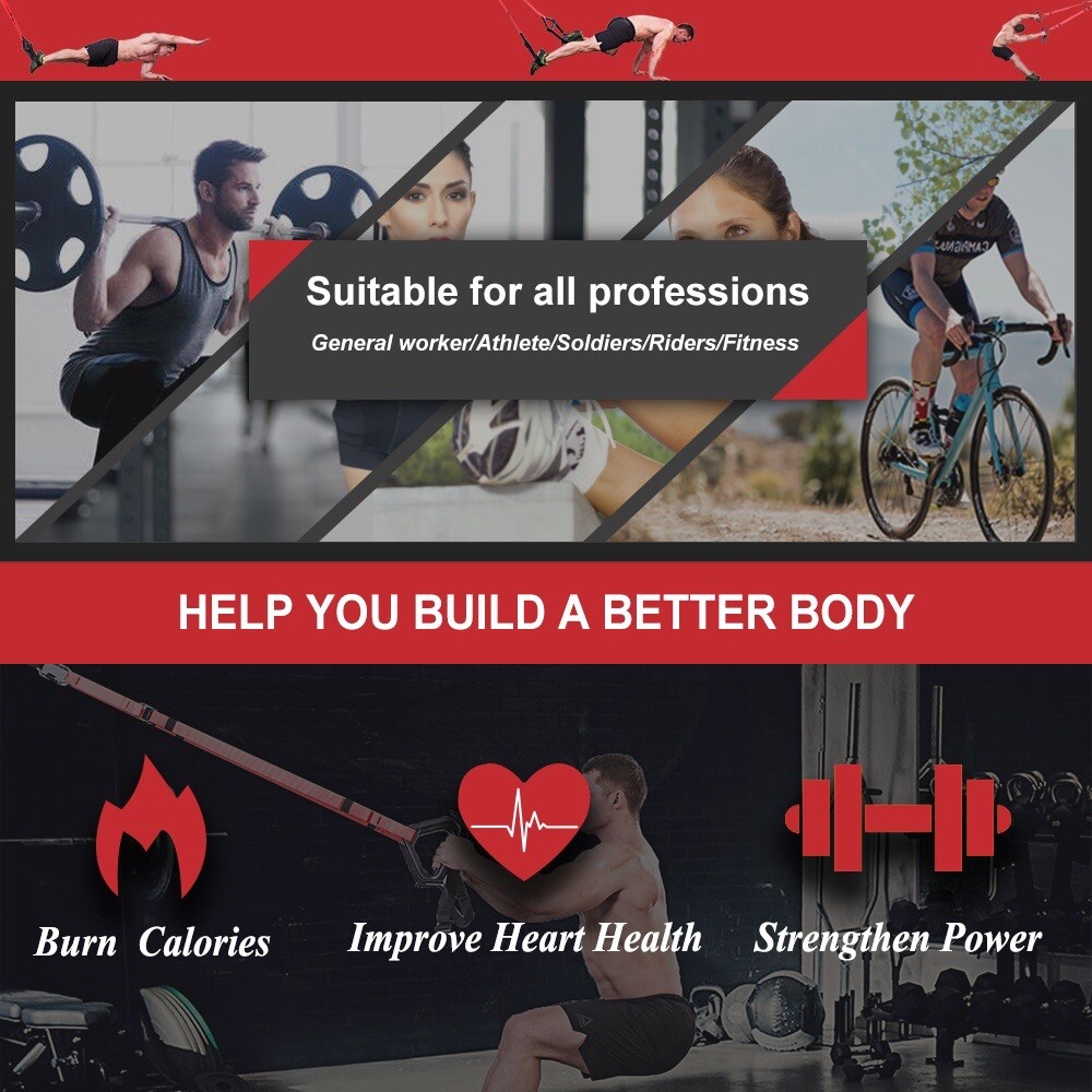 Bodyweight Resistance Straps Training Kit with Resistance Band Trainer