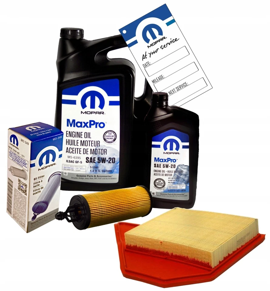 MOPAR 5W-20 6L + FILTRE MO-349 + FILTRE À AIR + 3.6 TOWN & COUNTRY 14-16 - Photo 1/1