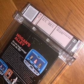 Nintendo NES Hogan's Alley 5-Screw WATA 7.5 Unpunched Hangtab CIB Black Box 