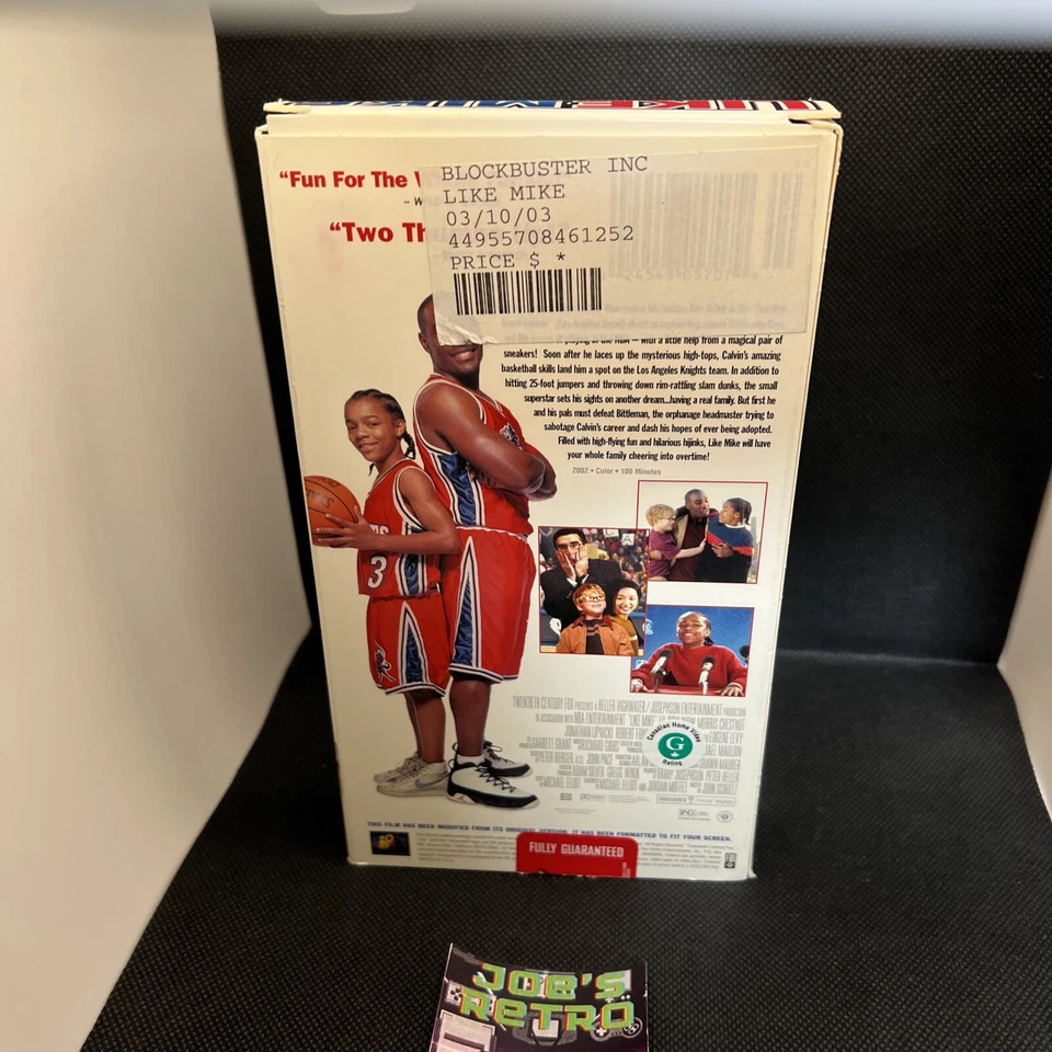 Like Mike 2002 VHS NTSC 2000’s Blockbuster Stickers - Image 3 of 4
