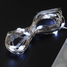 Xmas Decor Mini LED Copper Wire String Fairy Lights Battery Operated 2m 20 LEDs