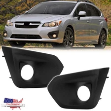 For 2012 2013 2014 Subaru Impreza Right & Left Fog Light Bezel Lamp Cover Set