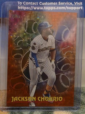 2026 Topps Series 2 Jackson Chourio Titans of The Game Holo Foil Orange /25 SSP