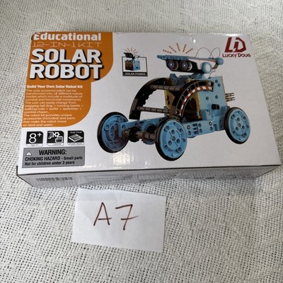 Solar Robot Kit DIY Toys Kids Ages 8+ STEM Educational 12-in-1 Kit 