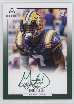 2020 Panini Luminance Year One Signatures Green Grant Delpit #YOS-GD Auto b8h