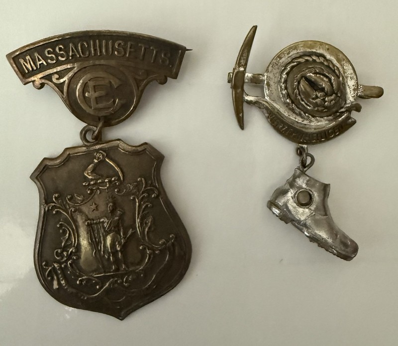 Antique Dept of Mass Grand Army of the Republic Veteran Medal & Vierzehnheiligen