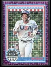 2025 Panini Stars & Stripes USA Baseball Tre Phelps Purple SN #88/99
