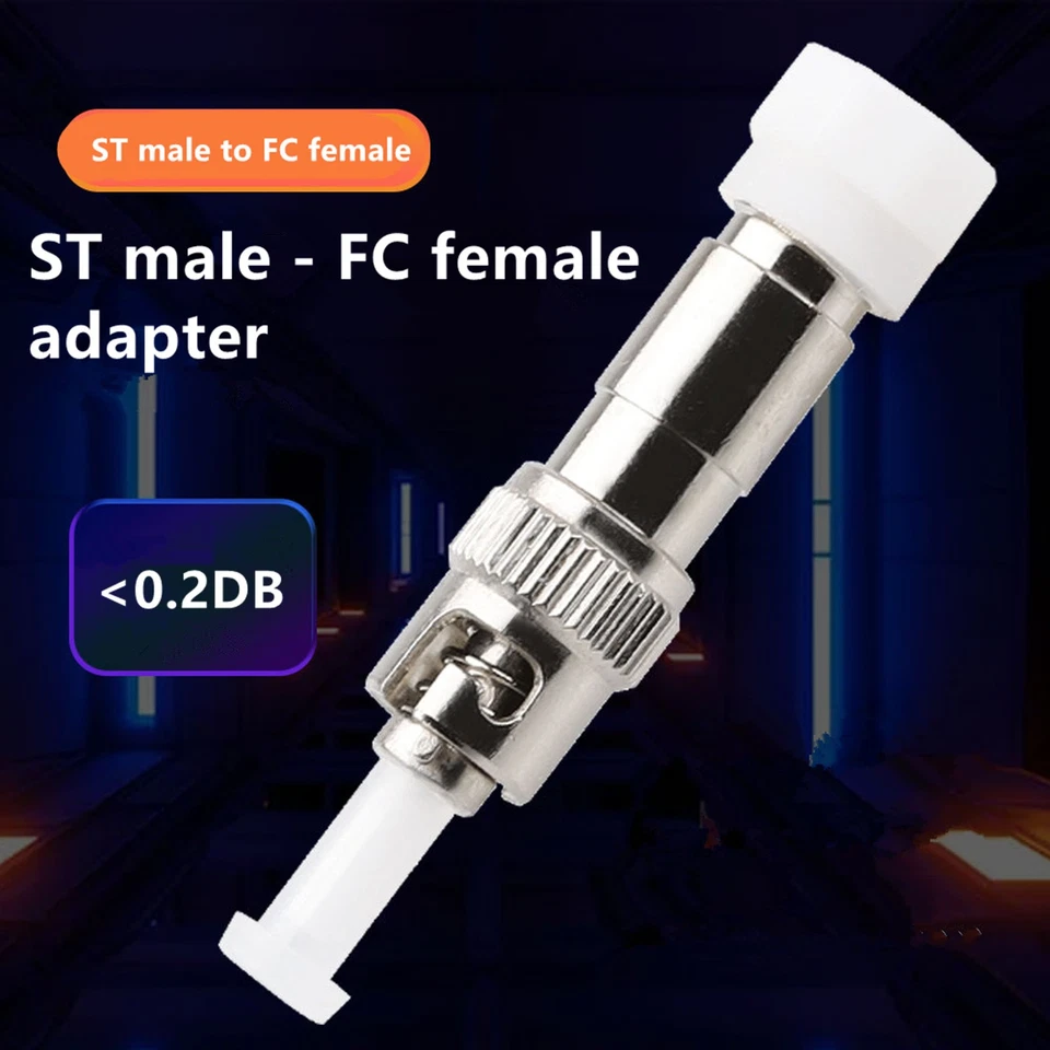 ST Male To FC Female Hybrid Fiber Optic Converter Adapter Single Mode Coupler a - Image 2 of 4