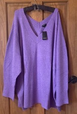 TORRID CASHMERE SWEATER LONG SLEEVE V NECK VEGAN SWEATER 5 5X 5XL 28 6 6X NEW