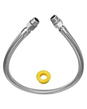 48" X 1/2" Universal Compressor Jumper Hose, 3/4" NPT Male Compression Adapte...