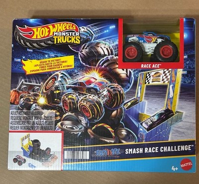 Hot Wheels~MONSTER TRUCKS~Arena Smashers~RACE ACE SMASH RACE CHALLENGE~New