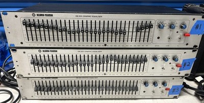 Klark Teknik DN300 Graphic Equalizer Lot of 3 Non-Functioning