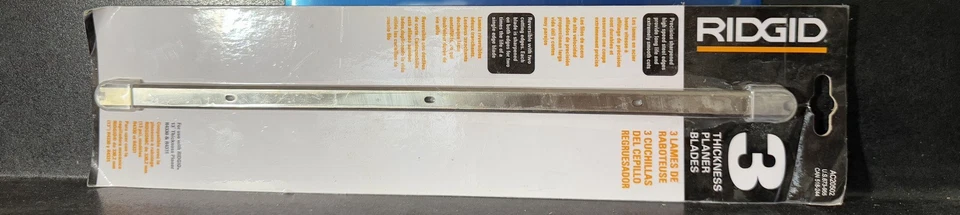 Cuchillas cepilladoras Ridgid nuevas en paquete reversibles de 13 pulgadas Foto 4 de 4