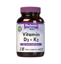 Bluebonnet Nutrition Vitamin D3 & K2, 1 Count...