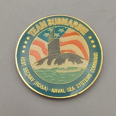 Team Sub Arine Asst Secnav (Rd&a) Naval Sea Systems Command Challenge Coin
