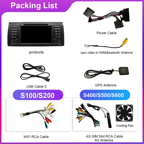 For BMW E39 E53 2000-2006 Android Car Radio Carplay Multimedia Player GPS Screen - Picture 3 of 39