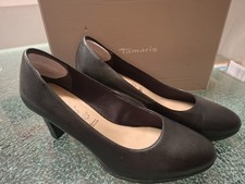 Tamaris Pumps Größe 41 Schwarz Leder Fast Neu Wortmann Damen Schuhe