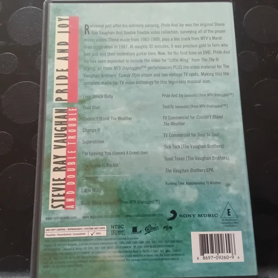 Stevie Ray Vaughan and Double Trouble: Pride and Joy DVD (2008)  - Imagem 2 de 2