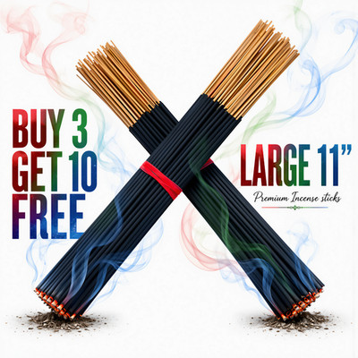 15 Incense Sticks 11'' Bulk Pack Hand Dipped Mix Match Variety CREATE A SET LOT