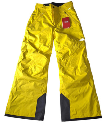 The North Face DryVent Boys Yellow/Black Waterproof Snow Pants L 25'' Inseam