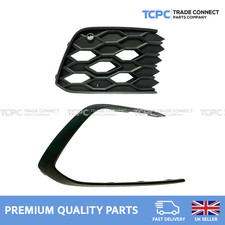 VW GOLF MK8 2020-2023 GTI GTD GTE FRONT DRIVER SIDE RIGHT FOG LIGHT GRILL & TRIM