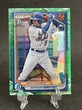 2024 Bowman Chrome Anthony Baptist 1st Bowman Lunar Glow Refractor #BCP-141 METS