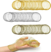 300Loops Memory Beading Wire for Jewelry Making,DIY Jewelry Wire Craft Memory Wi