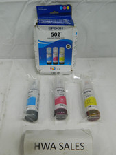 Genuine Epson 502 T502520S EcoTank Combo Pack Ink Bottles 2029 NEW OEM OPEN BOX