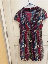 Tommy Hilfiger Paisley Multicolored XL Dress V Neck With Pockets