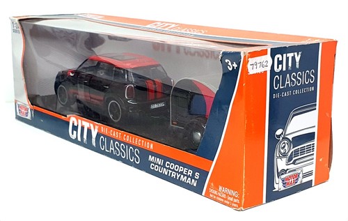 Motor Max 1/24 Scale 79762 - Mini Cooper S Countryman & Caravan - Black/Red - Picture 5 of 5