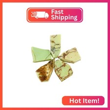 CRYSTALINES 5pcs Natural Raw Lemon Chrysoprase Gemstones, Rough Stones, DIY Jewe