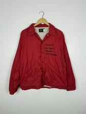 Vintage 1979 Swingster Racing Jacket Lee Caplin Red