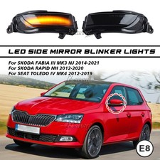 2 X Spiegelblinker Außenspiegel Set für Skoda Fabia III Rapid Seat Too IV