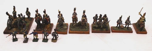 Painted Lead Napoleonic War Miniature Soldiers Wargame / Display Figurines
