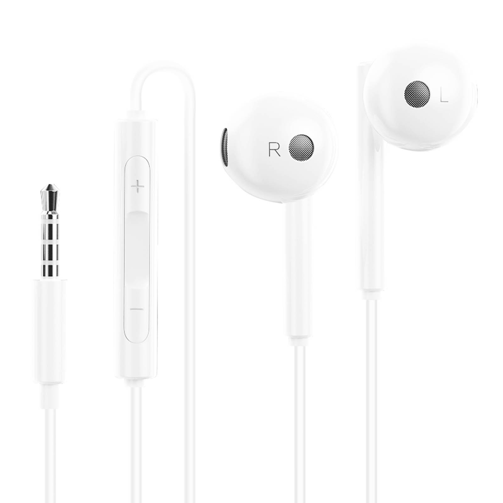 Écouteurs Huawei AM115 blanc kit piéton d'origine avec micro jack 3.5mm