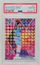 2019 Mosaic PINK CAMO REFRACTOR BRANDON CLARKE RC Rookie Card PSA 10 GEM MINT. rookie card picture