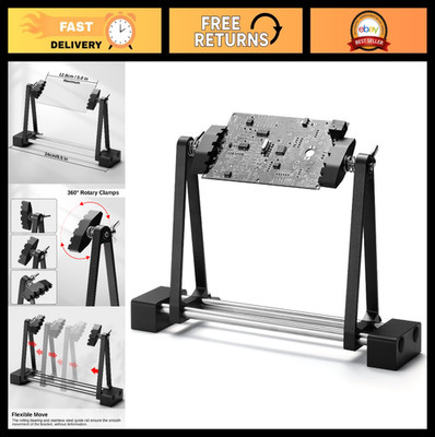 Magnetic Adjustable PCB Holder, 360° Rotating Soldering Helping Hand, ESD Safe D