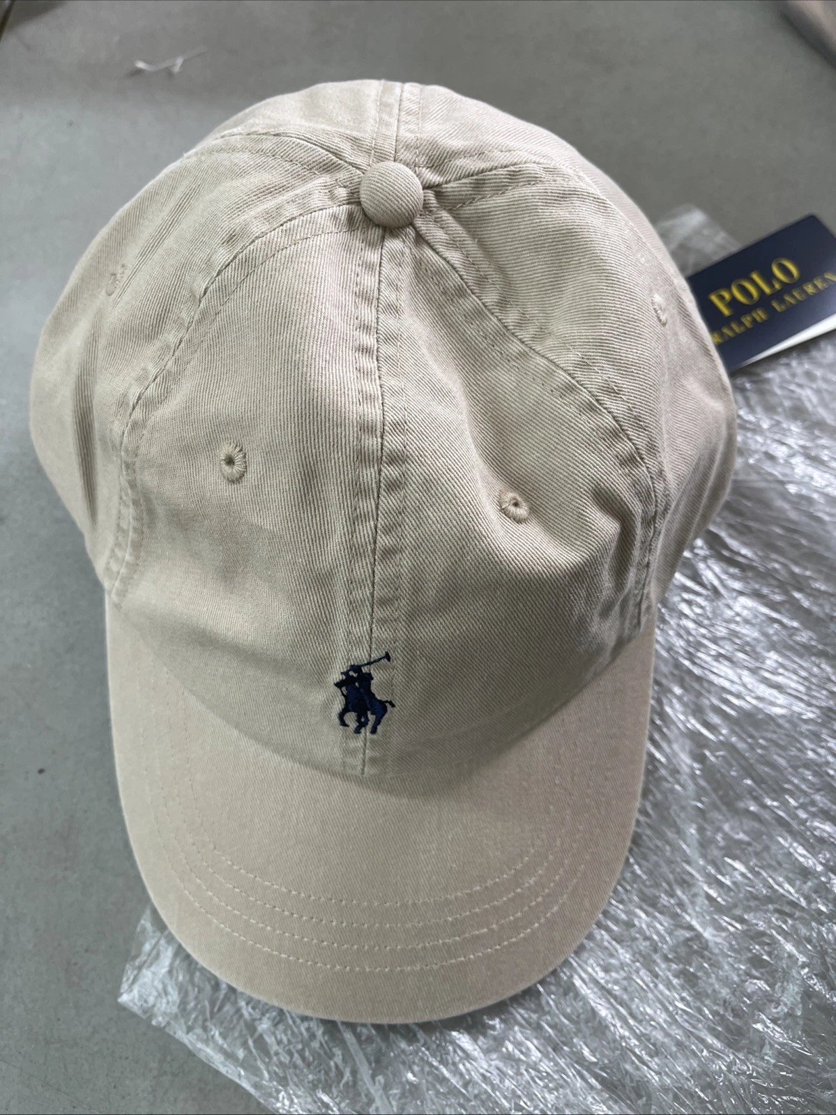 Ralph Lauren beige baseball cap, size OS