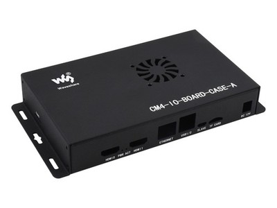 Metall Gehäuse für Raspberry Pi Compute Module 4 IO Board, mit Lüfter