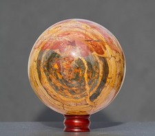 Gro&szlig;e 210 mm rosa ausgefallene Jaspis Kristall Stein Kugel Reiki Heilung...