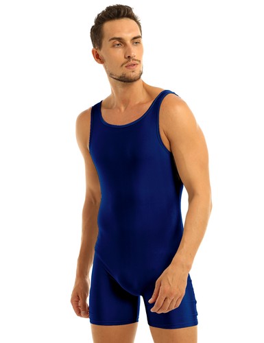 Herren Basic Unitard Schwimmen Trikot Body Einteiler Ringen Singlet Overall - Bild 36 von 84