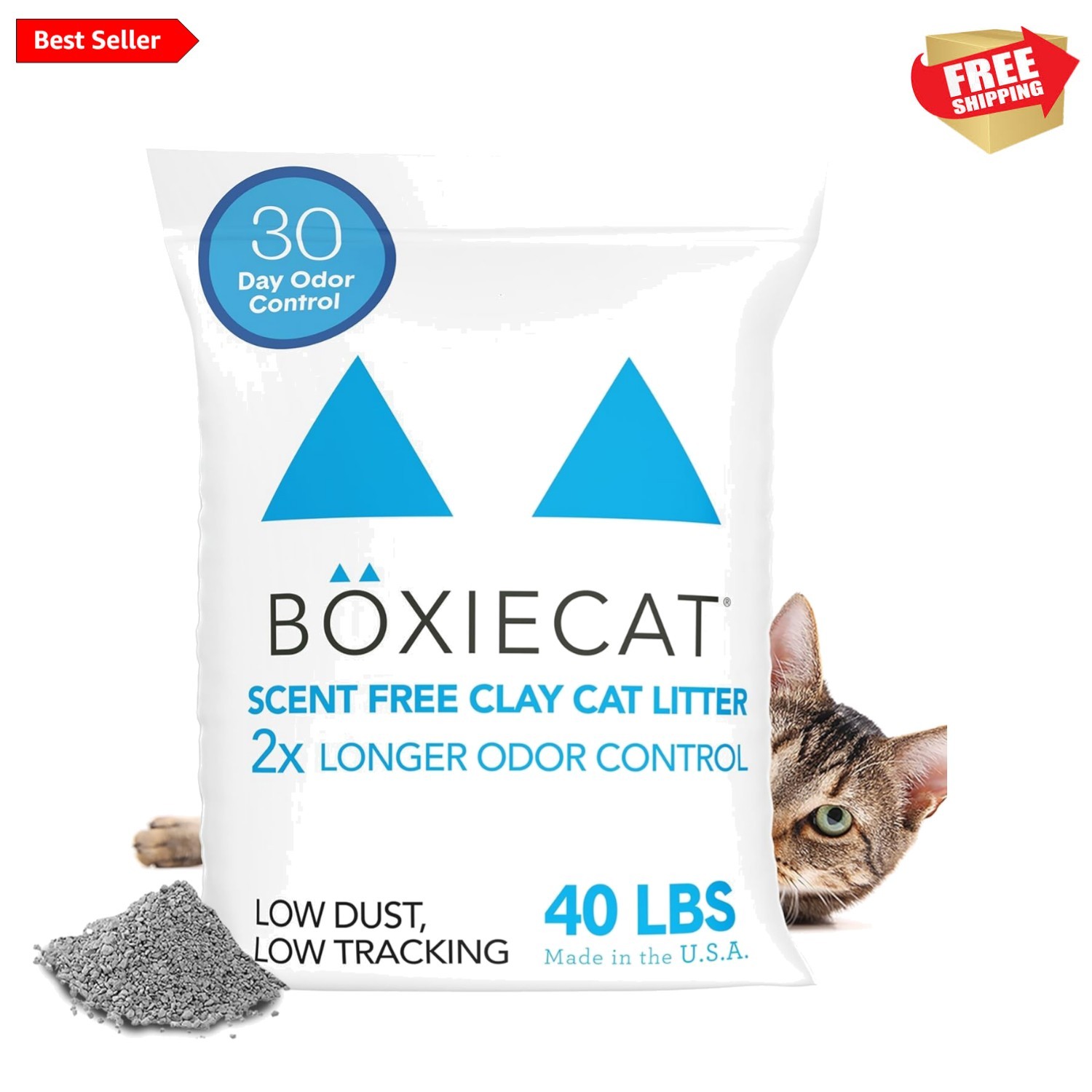 Ie Unscented 30 Day Odor Control Clumping Clay Cat & Kitty L