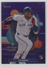 2025 Topps Finest Uncommon Purple Refractor 19/200 Leo Jimenez Jiménez #159 1o9k