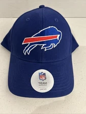 NFL  Buffalo Bills Team Headwear Blue Hat Adjustable Strap back Hat For Adults 